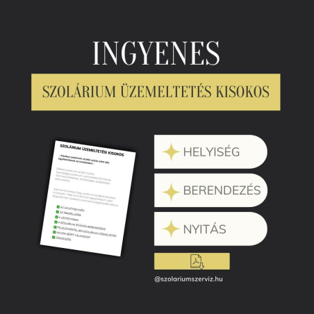 Szolárium üzemeltetési kisokos E-BOOK