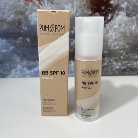 Pom Pom BB SPF 10 medium arckrém 30 ml nagyker Szolárium Szerviz Kft.