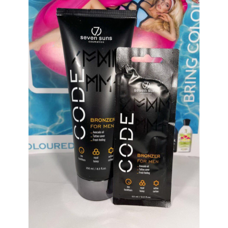 Seven 7Suns Code Bronzer for Men önbarnító szolárium krém nagyker Szolárium Szerviz Kft.