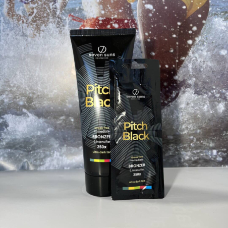 Seven 7Suns Pitch Black 250x szolárium krém nagyker Szolárium Szerviz Kft.