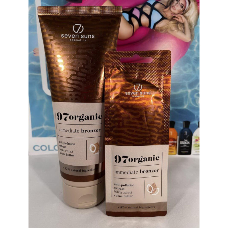 Seven 7Suns 97organic Immediate Bronzer szolárium krém - Szolárium Szerviz Kft. Szeged