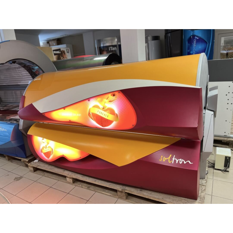 Soltron L-65 Twin Power Charming Cherry fekvő szolárium - Szolárium Szerviz Kft. ASR® Automata Szolárium