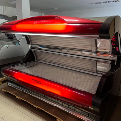 Ergoline Classic 500 fekvő szolárium antracit - red - Szolárium Szerviz Kft. ASR® Automata Szolárium Rendszer