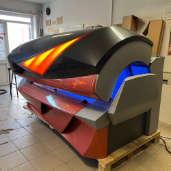 Ergoline Evolution 660 fekvő szolárium antracit - orange - Szolárium Szerviz Kft. ASR® Automata Szolárium Rendszer