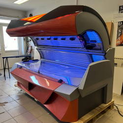 Ergoline Evolution 660 fekvő szolárium antracit - orange - Szolárium Szerviz Kft. ASR® Automata Szolárium Rendszer